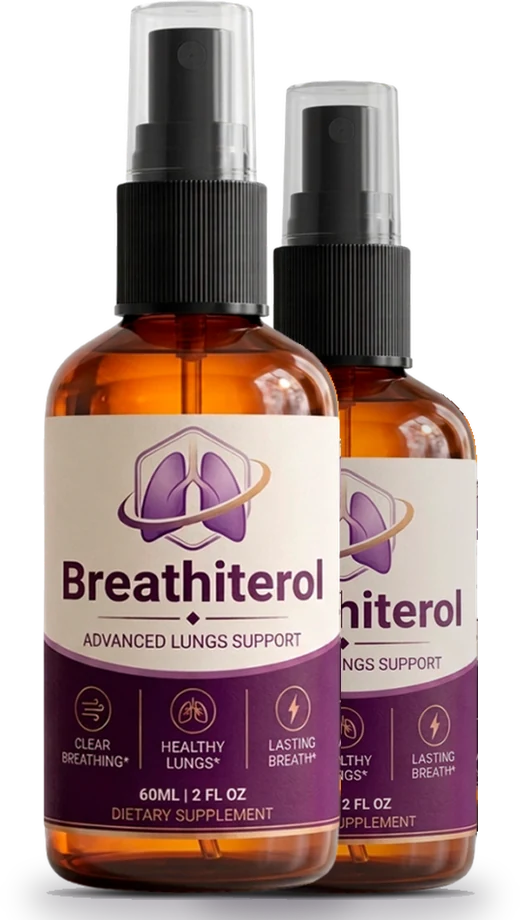 2 bottles of Breathiterol botanical oral spray